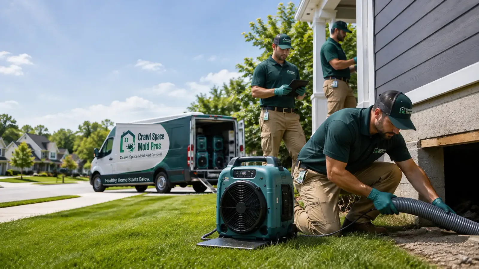 Crawl Space Mold Removal in Perry, MI